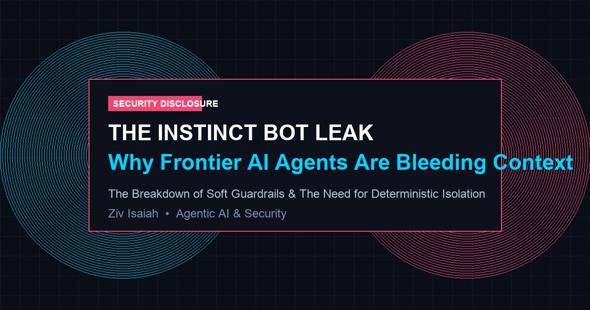 The Instinct Bot Leak: Why Frontier AI Agents Are Bleeding Your Private Data